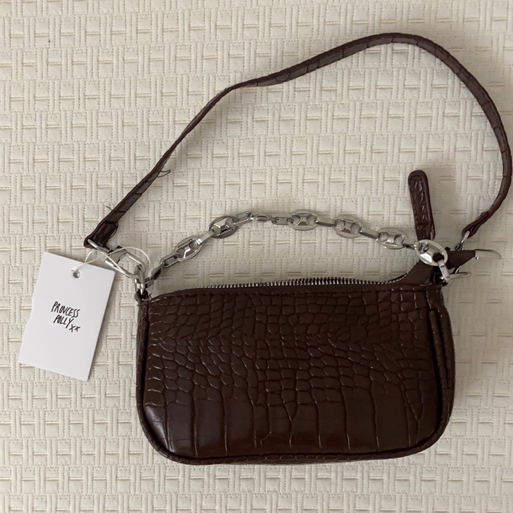 Brown Princess Polly Shoulder Purse (small)